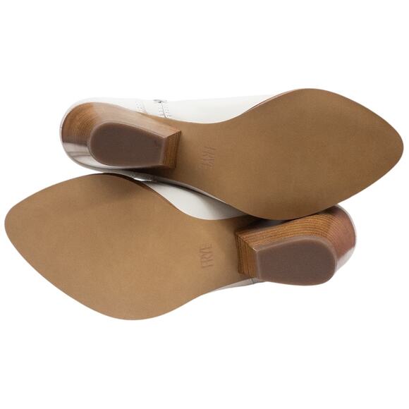 Frye Reina Cut Out White Ankle Boots 70345 Women's Size 9.5 - Picture 11 of 11